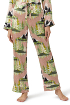 Lila Lyra Silk Satin Pajama Set